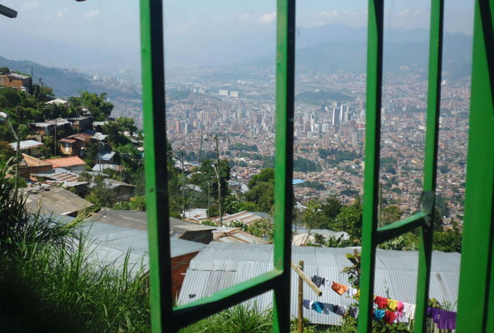Colombia Medellín View from La Cruz 