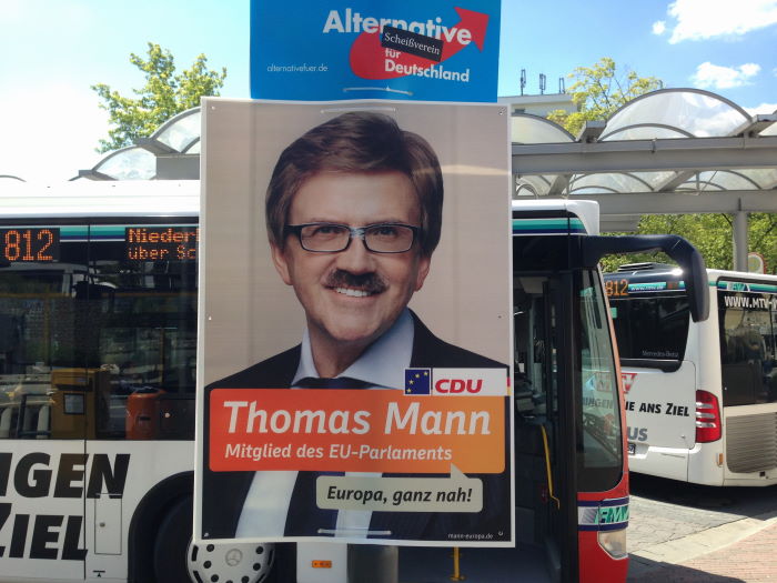 Europawahl Thomass Mann Wahlplakat Bad Soden