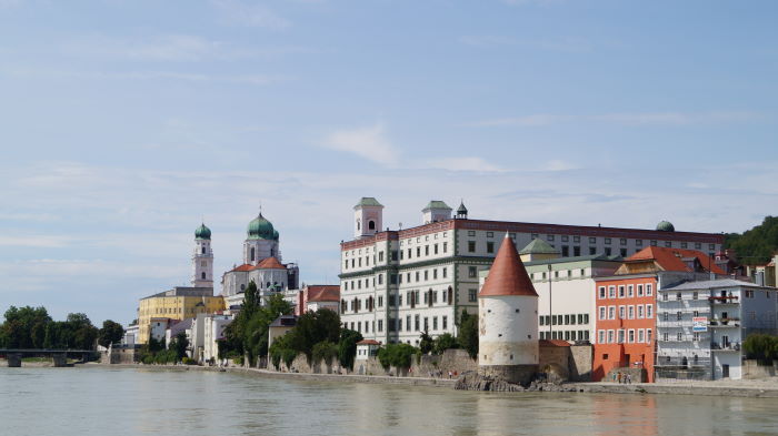 Passau von der Inn Seite gesehen