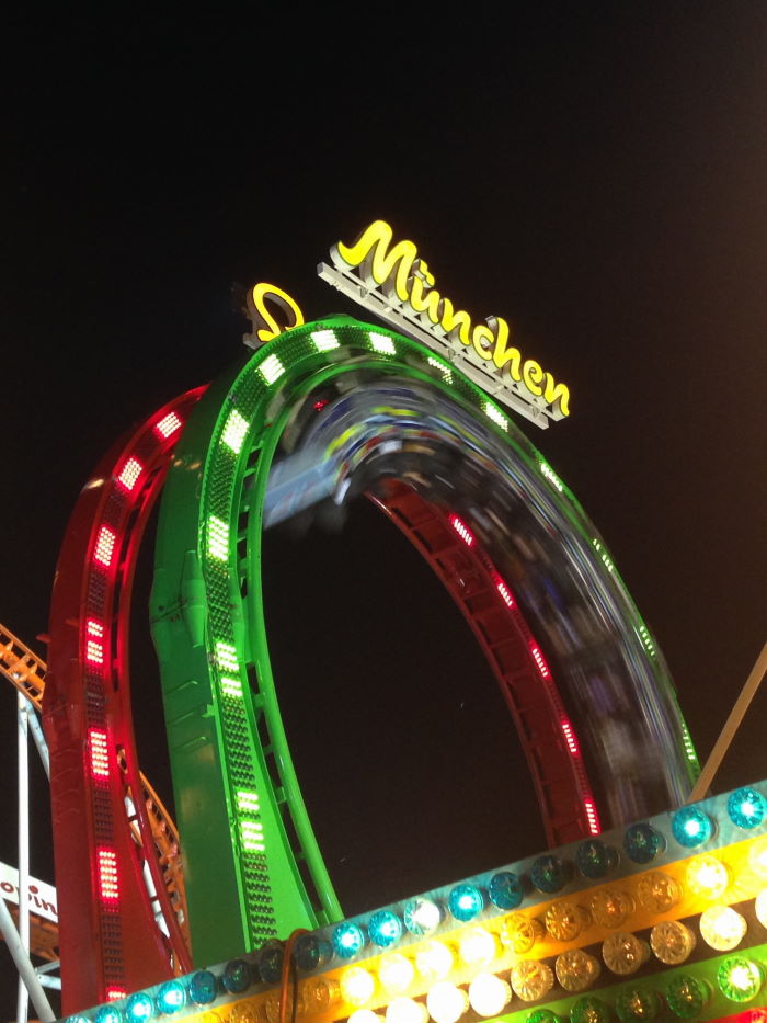 Oktoberfest 2014 Munich Rollercoaster Looping Wife