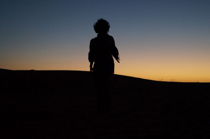 Oman, Nomadic Desert Camp Sunset