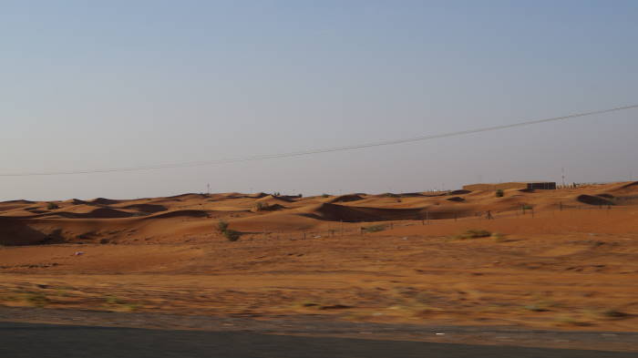 Muscat to Dubai by car desert